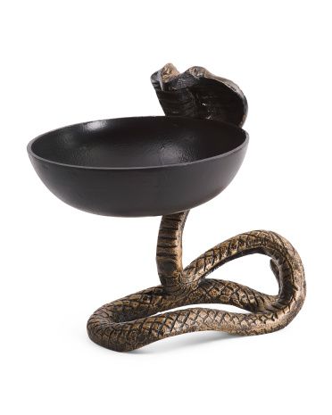 10in Aluminum Snake Candy Bowl | TJ Maxx