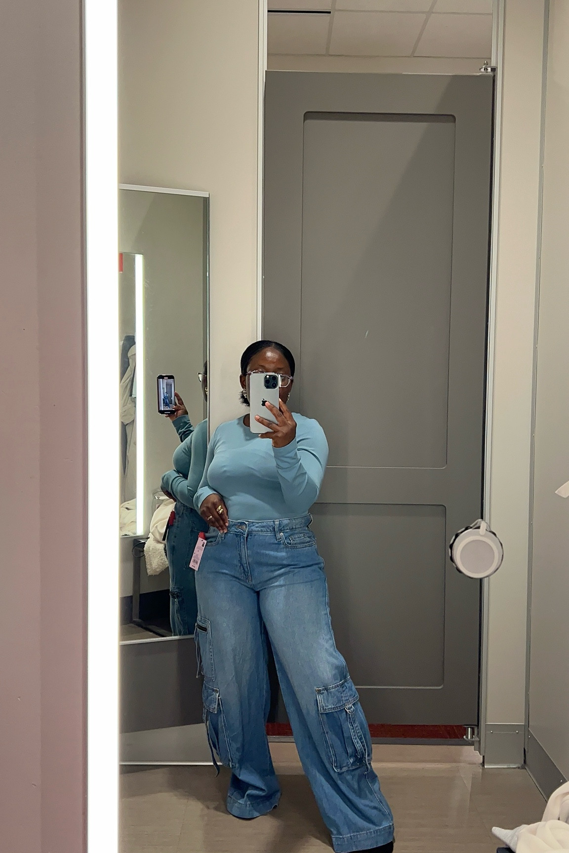 I found a great casual outfit at Target. It consists of a bodysuit and cargo pants. I'm wearing a medium size for the top and medium size for the pants.

#LTKStyleTip #LTKSeasonal #LTKSaleAlert