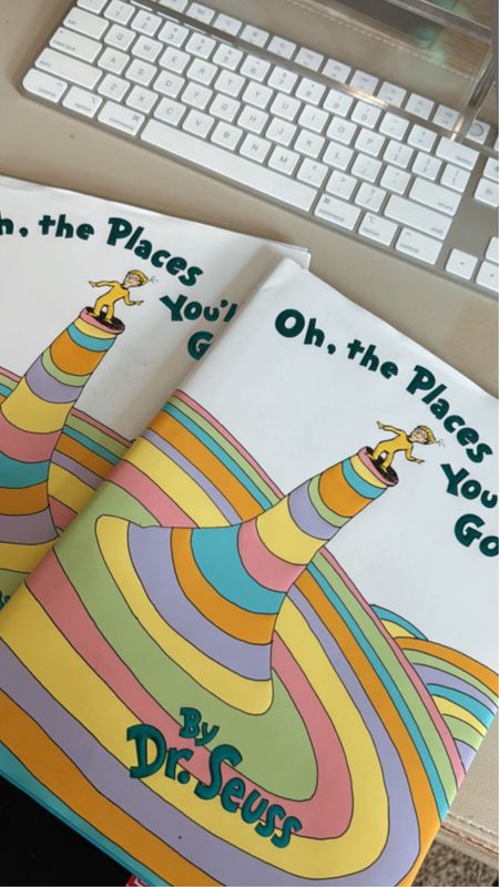 Oh, the places you’ll go!  I bought these for the girls and have their teachers write a little end of school year note.  

When they graduate high school they’ll have a cute memento to remember grade school. 

#LTKKids #LTKSeasonal #LTKFamily