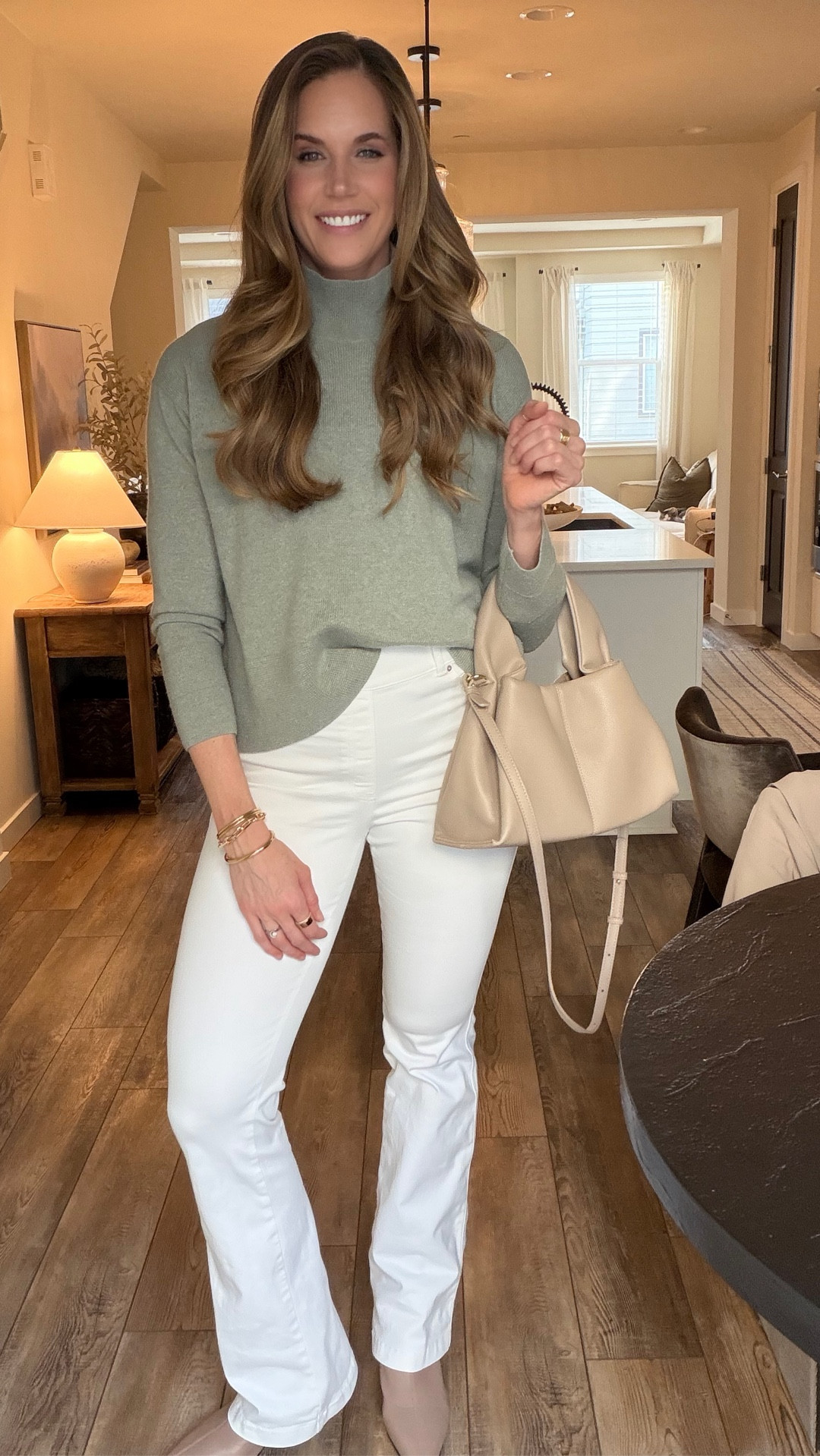 Transitional spring happy hour look 🌼 

Jeans: wearing size M tall
Sweater: wearing size medium 
Boots: wearing size 12

#LTKTall