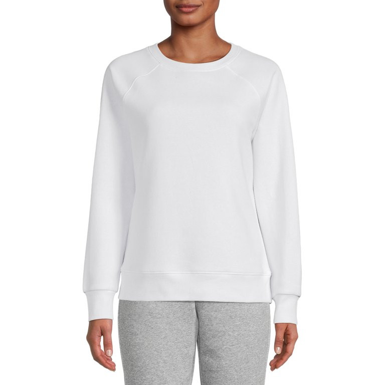 Athletic Works Women's Fleece Crew Pullover | Walmart (US)