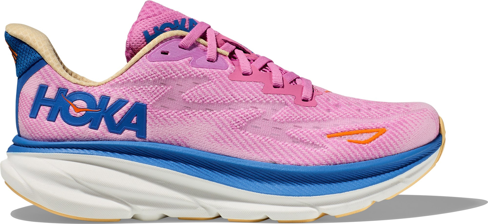HOKA Women's Clifton 9 Road-Running Shoes Pink 5 Wide | REI