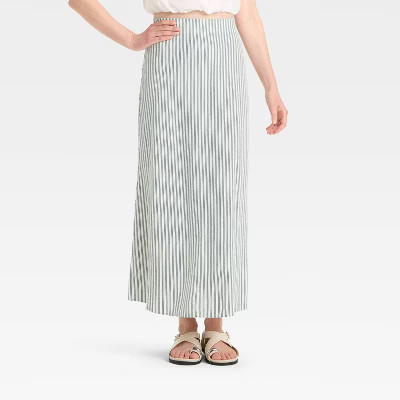 Women's Linen Blend Maxi Skirt - A New Day™ | Target