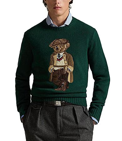 Polo Ralph Lauren Polo Bear Wool-Blend Sweater - S | Dillard's