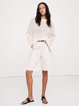 Oversized Linen Sweater | Banana Republic (US)