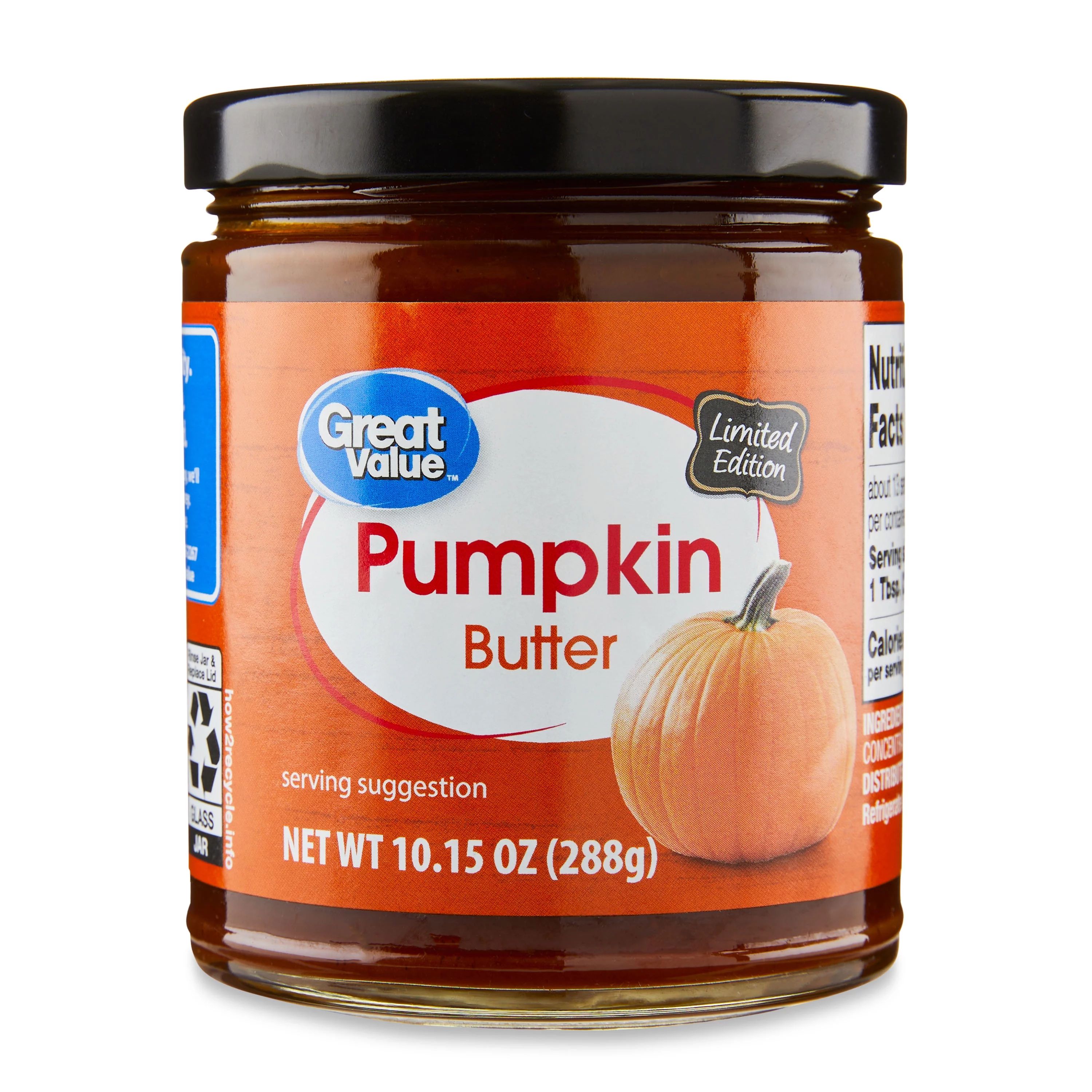 Great Value Pumpkin Butter, 10.15 oz | Walmart (US)