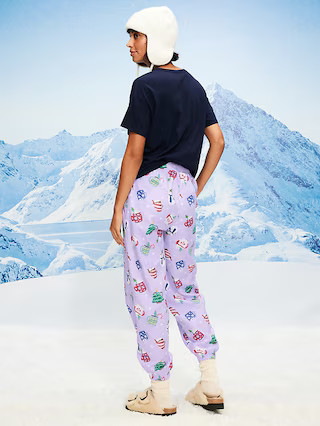 High-Waisted Printed Flannel Pajama Jogger for Women | Old Navy (US)