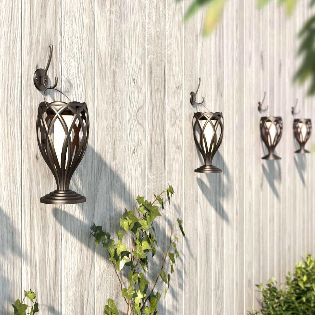 Solar Powered Stainless Steel Pathway Light Pack (Set of 4) | Wayfair North America