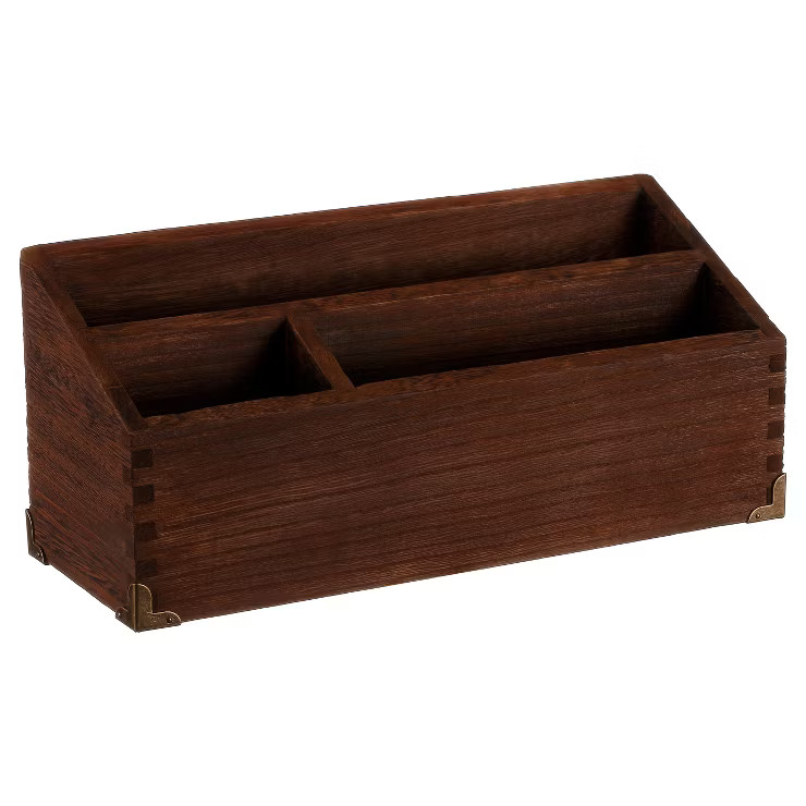 Desktop Storage Unit Wood - Threshold™ | Target
