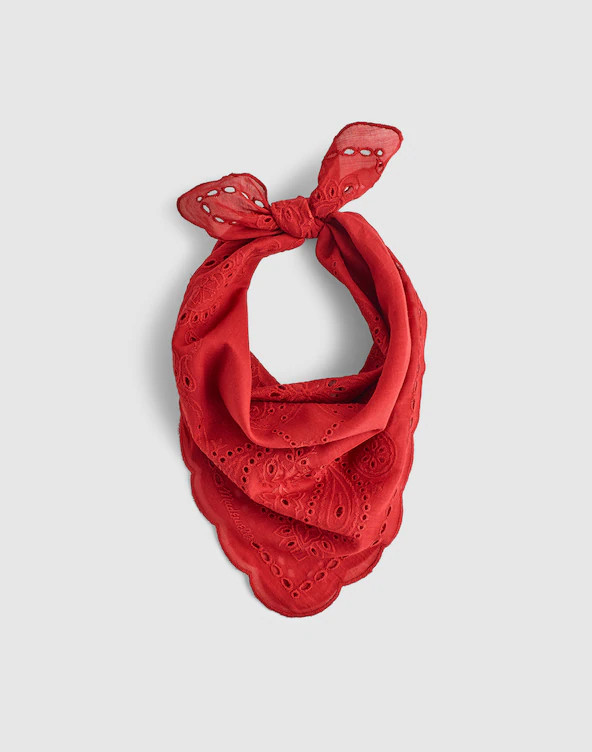 Organic Cotton Eyelet Bandana | Madewell