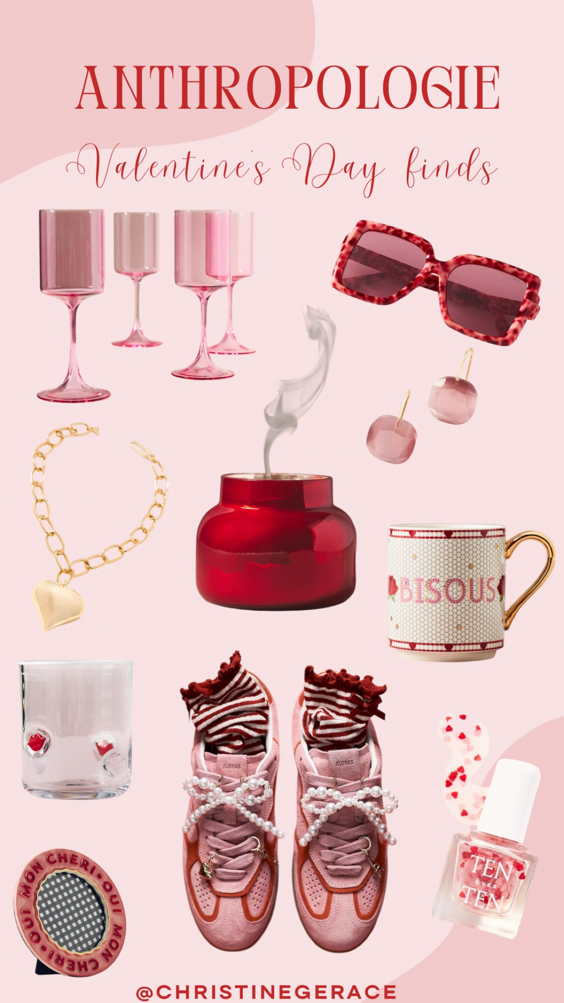 Fun Valentine’s Day finds from Anthropologie ! ❤️❤️ 

Valentine’s Day finds, Anthropologie finds, galentines, Valentine’s Day mugs, pink sneakers, pink glasses, candle, heart juice glass, nail polish, pink earrings, pink picture frame 

#LTKGiftGuide #LTKStyleTip #LTKSeasonal
