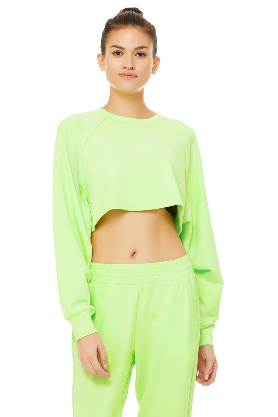 Double Take Pullover Top in Neon Lime, Size: Large | Alo YogaÂ® | Alo Yoga (US)