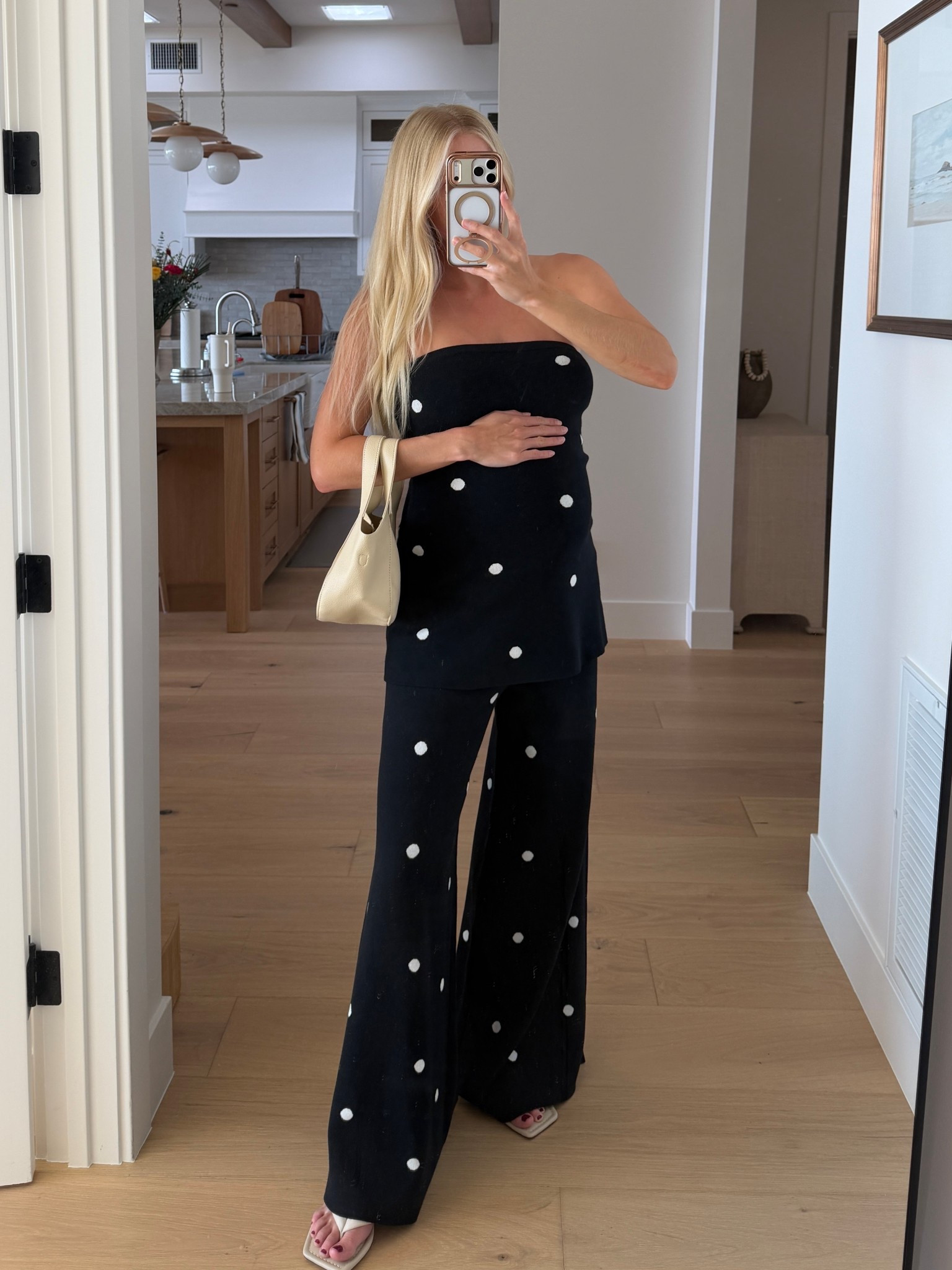 Wearing a medium in top & bottom, bag is color cream, shoes are tts! #kathleenpost

Casual chic outfit, matching set look, dinner date outfit, bump friendly, maternity 

#LTKspring #LTKootd #LTKBump