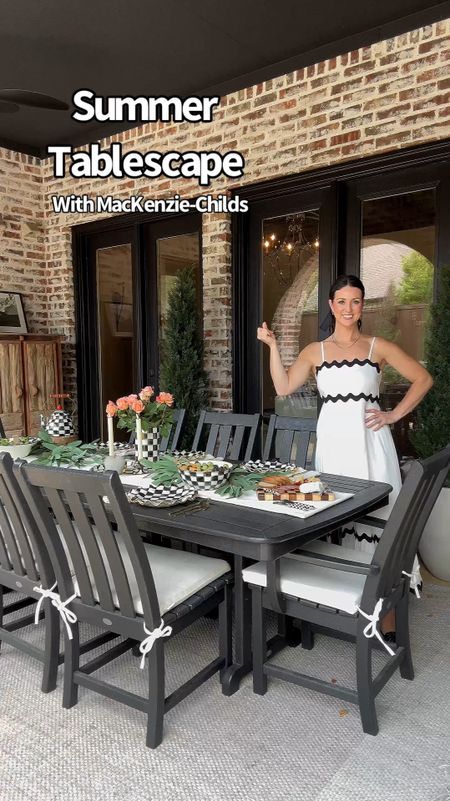 Summer soirée with Mac-Kenzie Childs pieces… love a courtly check tablescape. Dress is under $50 ! 

#LTKVideo #LTKHome #LTKSeasonal