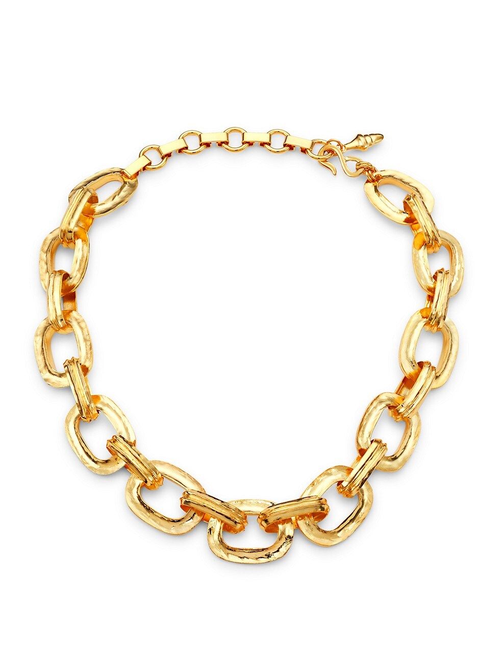 Kenneth Jay Lane Goldtone Rectangular-Link Chain Necklace | Saks Fifth Avenue