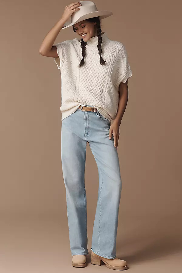 The Maven Sneak High-Rise Straight-Leg Jeans | Anthropologie (US)