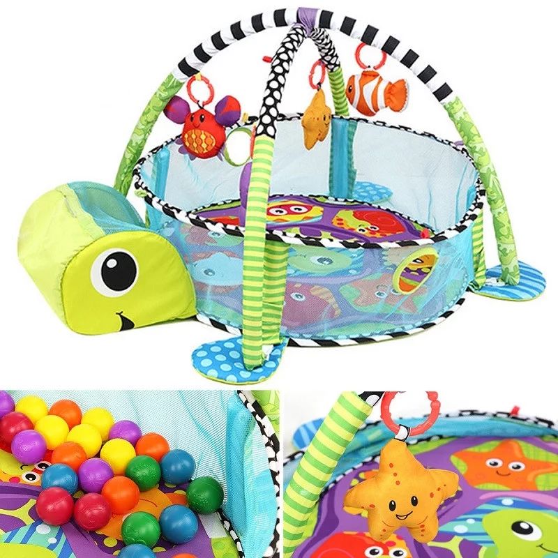 3-in-1 Baby Activity Gym Game Play Crawling Mat Baby Playing Mat Toys Ball Pit Kids Activity Carp... | Walmart (US)
