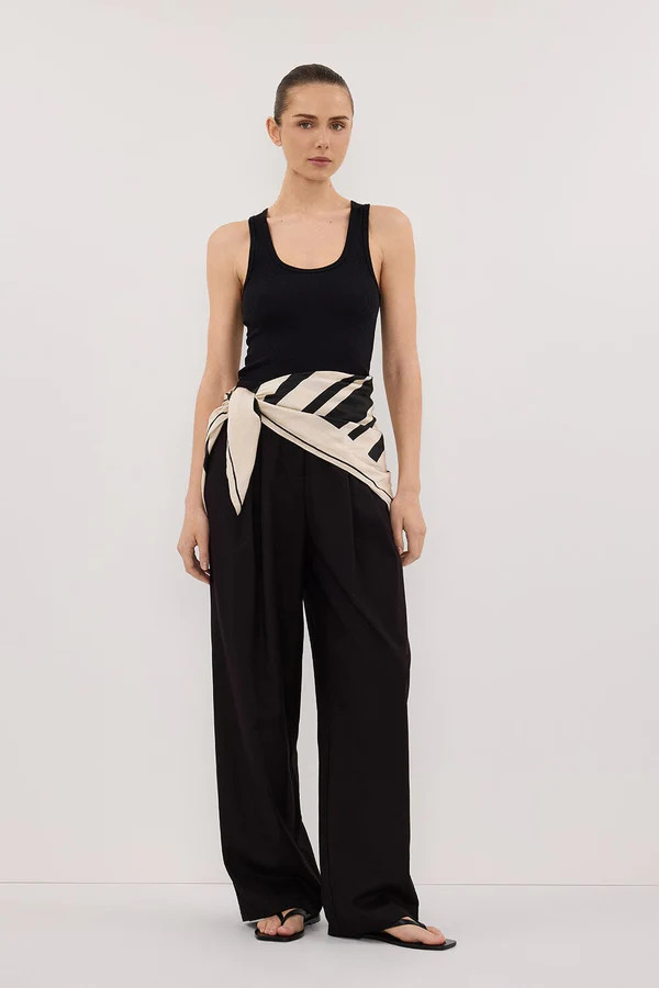 EDEN BLACK TAILORED PANT | DISSH