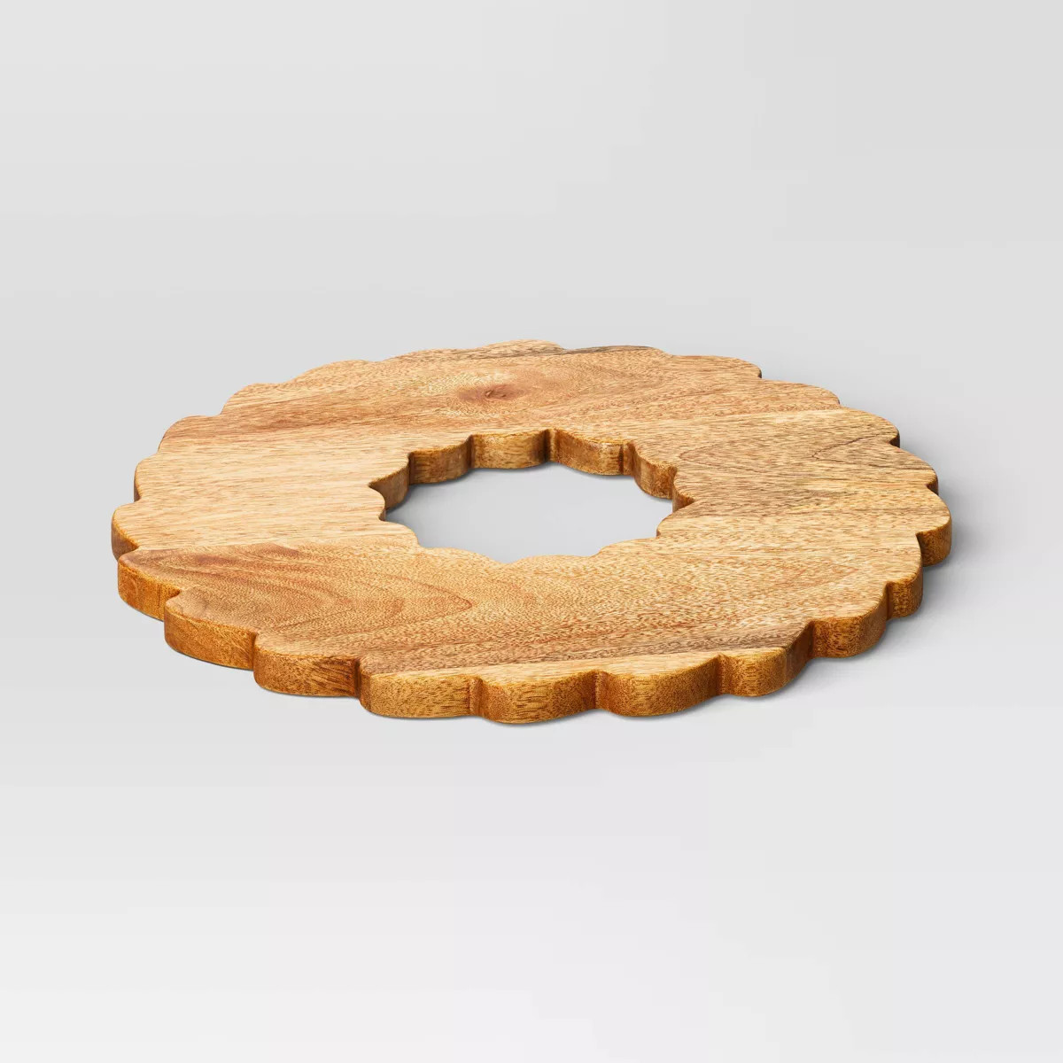 Wood Wreath Serving Tray Brown - Threshold™ | Target
