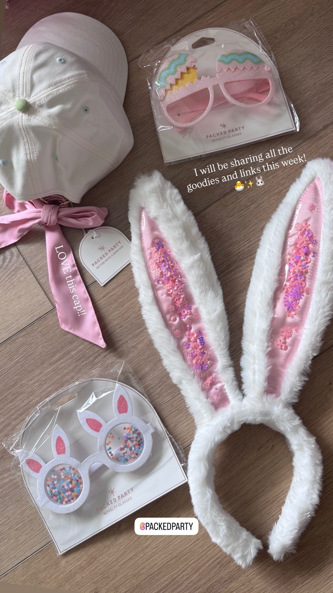 I will be sharing all the goodies and links this week! 
🐣✨🐰 LOVE this cap!! #packedparty #easter #easterbasket #kids #easterparty #party #partydecor