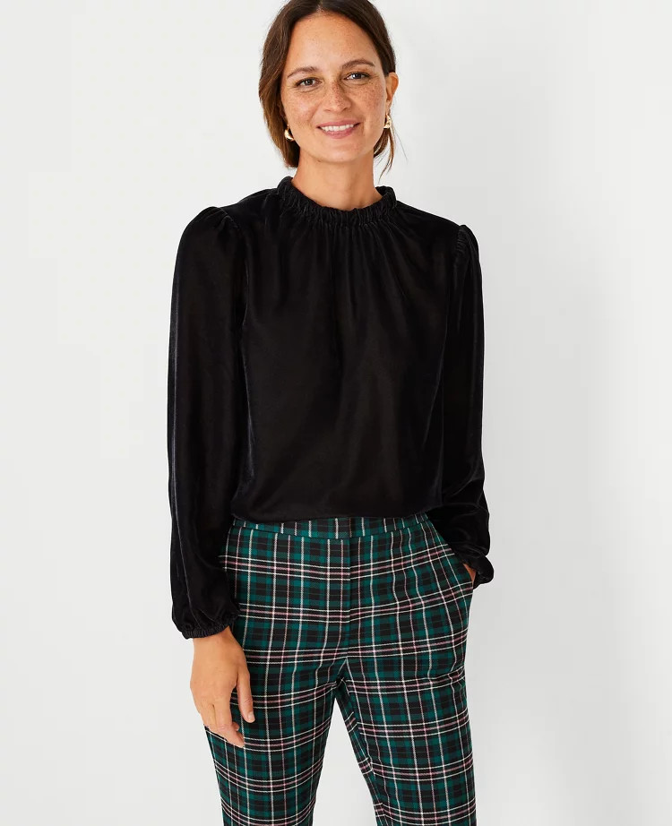 Velvet Tie Back Top | Ann Taylor (US)