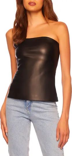 Faux Leather Tube Top | Nordstrom
