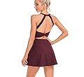Womens Tennis Dress with Built in Shorts and Bra Workout Dress Golf Athletic Dress for Women | Amazon (US)
