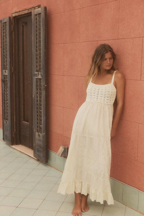 COMBINATION KNIT DRESS | Zara US