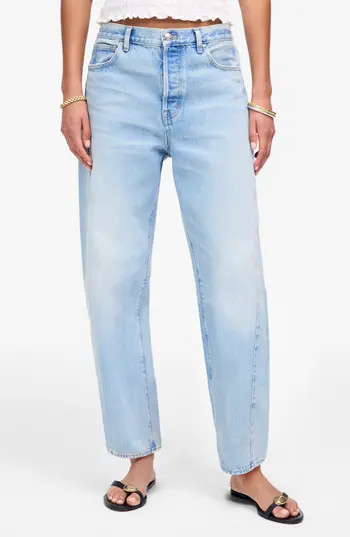 Madewell Pieced Barrel Leg Jeans in Foster Wash at Nordstrom Rack, Size 28 | Nordstrom Rack