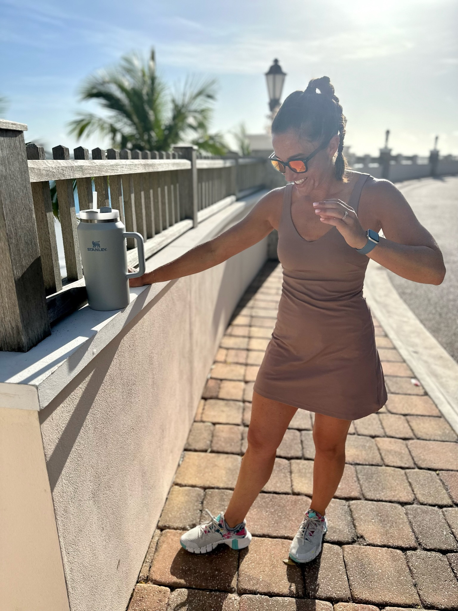 A little tennis this morning with my husband in my favorite align dress! 

Workout clothes, lululemon align dress, tennis dress, tennis outfit, tennis skirt, workout on vacation, activewear, activewear dress, athleisure, Nike, Nike sneakers, Nike tennis shoes, nike shoes, Stanley

#LTKtravel #LTKFitness #LTKcurves