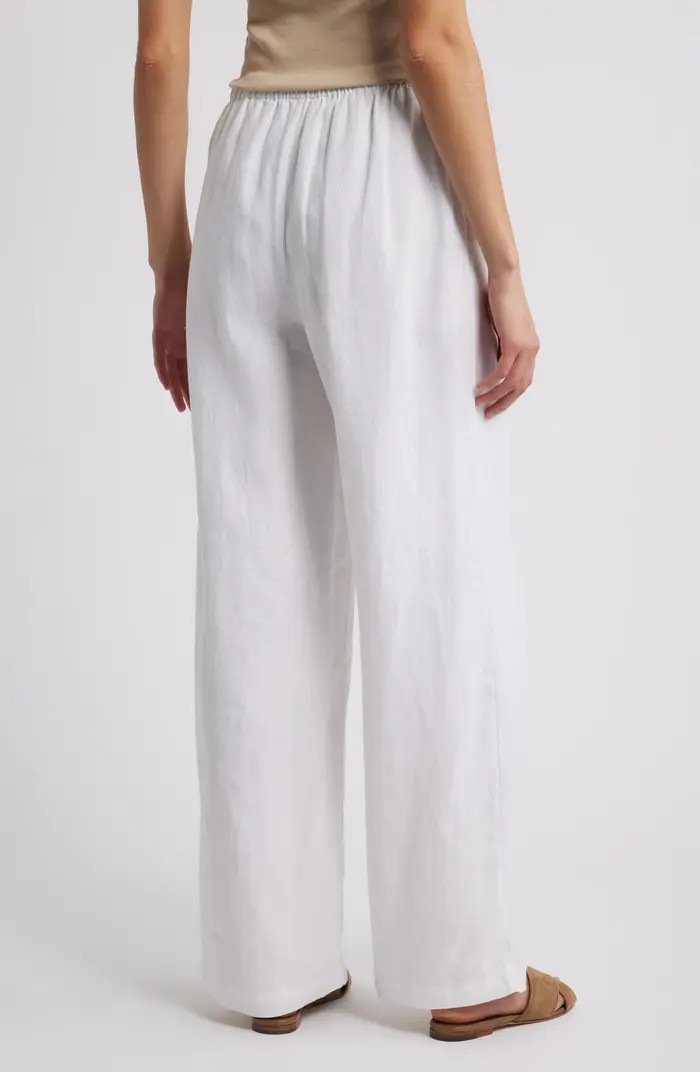 Easy Wide Leg Linen Pants | Nordstrom