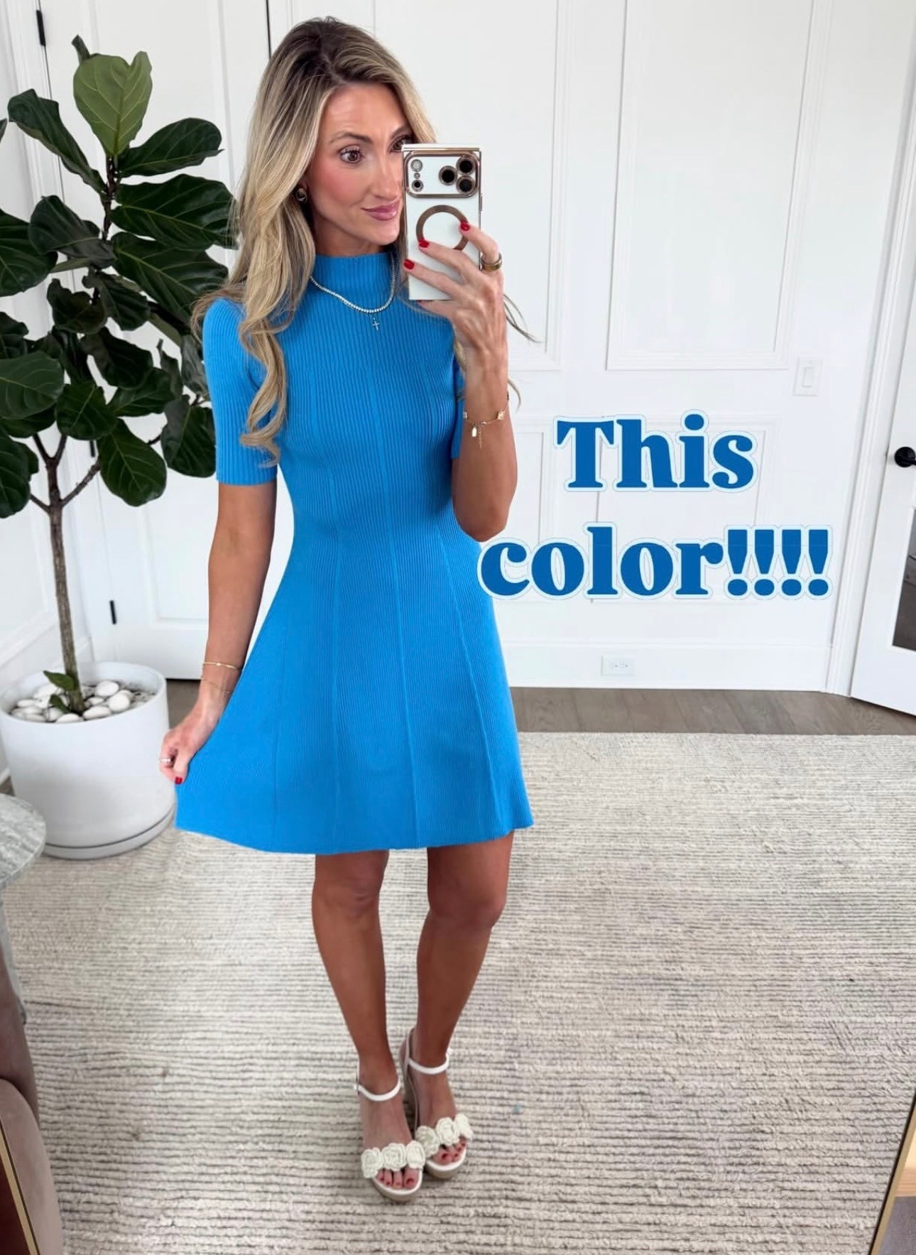 Y’all this color is absolutely stunning!! Perfect for a graduation dress, wedding shower, classy Easter look, church, etc. 

#LTKSaleAlert #LTKootd #LTKSeasonal