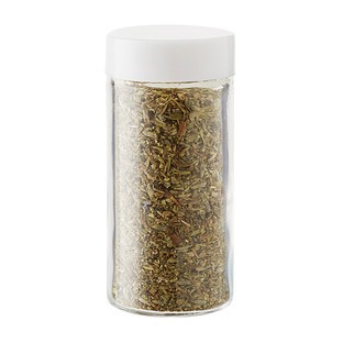 3 oz. Glass Spice Bottle with White Lid | The Container Store