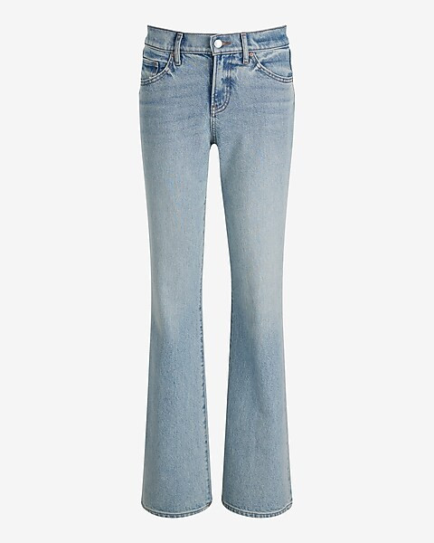 Mid Rise Light Wash Bootcut Jeans | Express