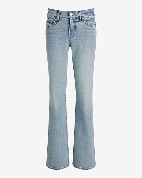 Mid Rise Light Wash Bootcut Jeans | Express