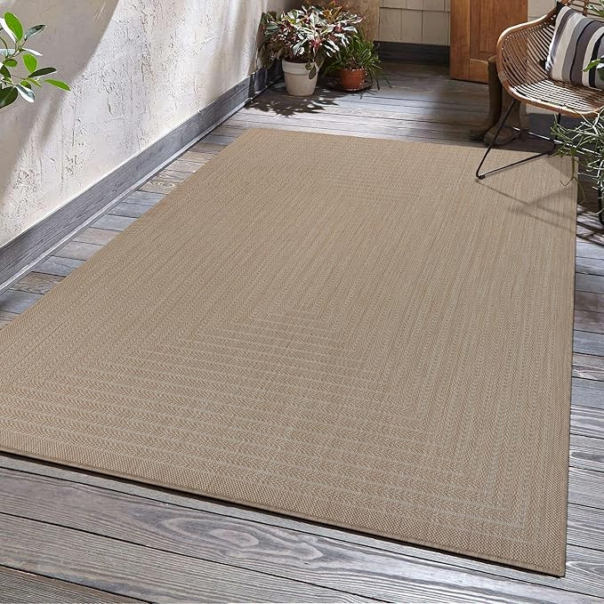 Adiva Rugs Outdoor Indoor Area Rug, Weather Resistant, Easy to Clean, Stain Resistant Floor Mat f... | Amazon (US)