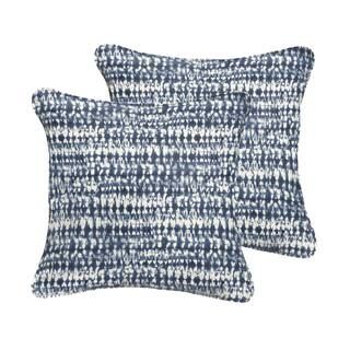 Sorra Home Indigo Graphic Outdoor Corded Throw Pillows (2-Pack) | The Home Depot