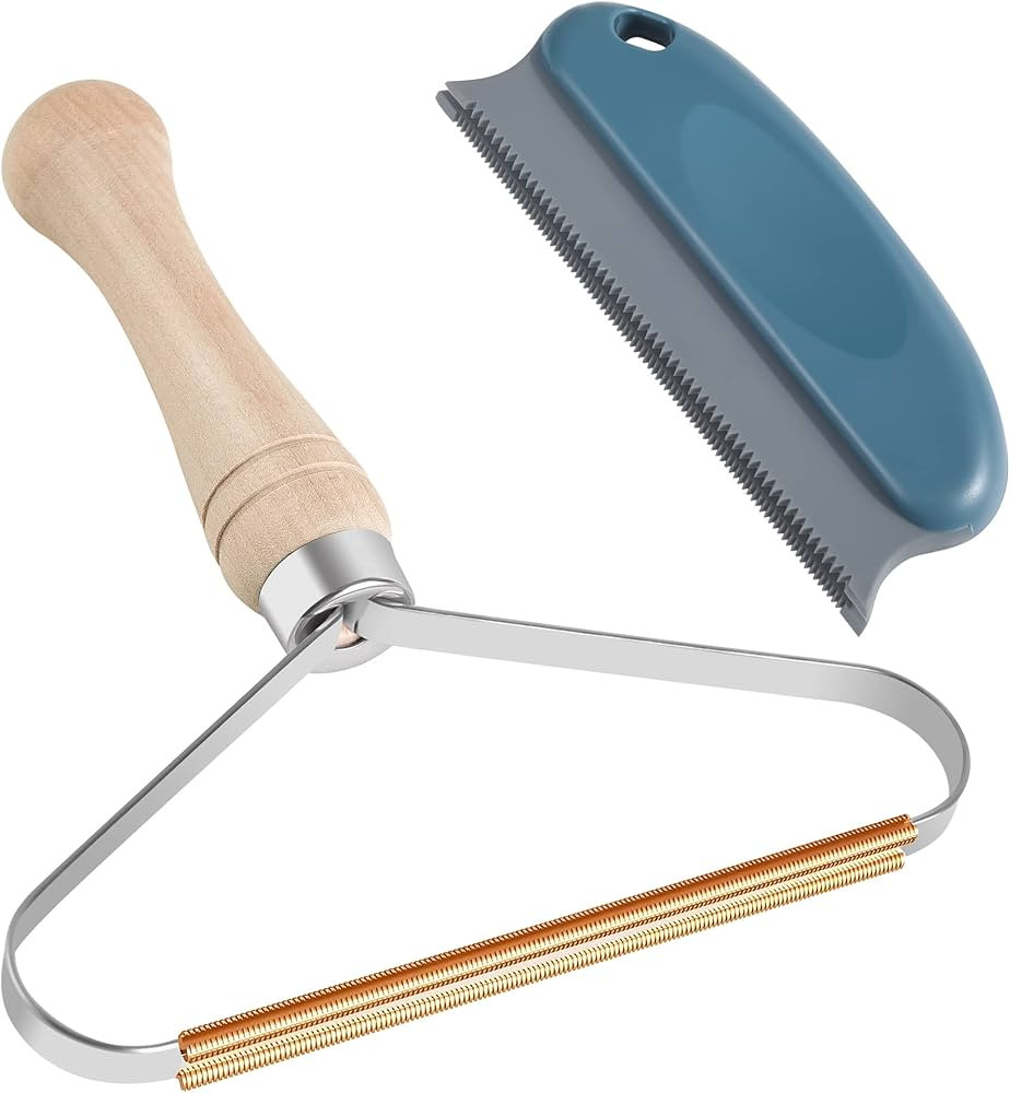 2 Pack Portable Lint Remover for Clothes Fuzz, Reusable Lint Roller for Dog or Pet Hair Remover f... | Amazon (US)