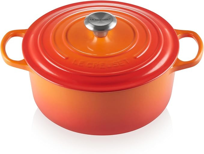 Le Creuset Enameled Cast Iron Signature Round Dutch Oven with Lid, 5.5 Quart, Sea Salt | Amazon (US)