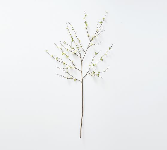 Faux Oversized White Blossom Branch | Pottery Barn (US)