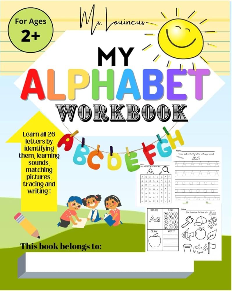 My Alphabet Workbook: Learn My ABC's Letters and Sounds | Amazon (US)