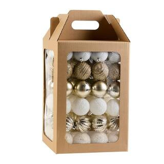 96-Piece Christmas Ball Ornament Set | The Home Depot