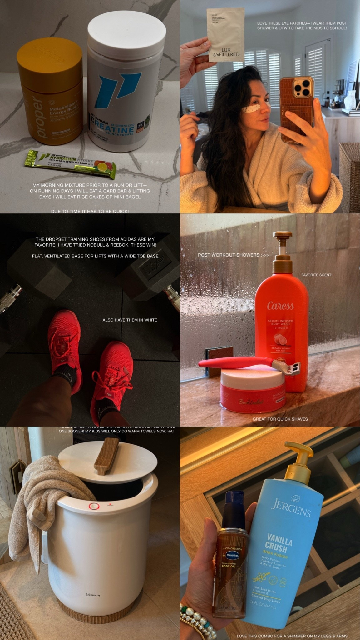 Details of my morning routine! Thought it would be fun to lay out what I use and wear on workout days 

Shower 
Self care 
Supplements

#LTKselfcare #LTKmomlife #LTKgrwm