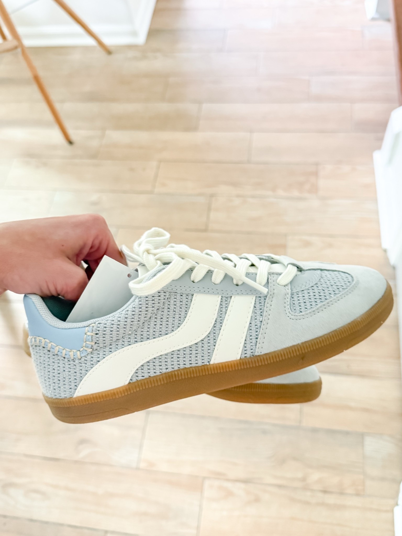 Light blue sneakers under $50!

#LTKootd