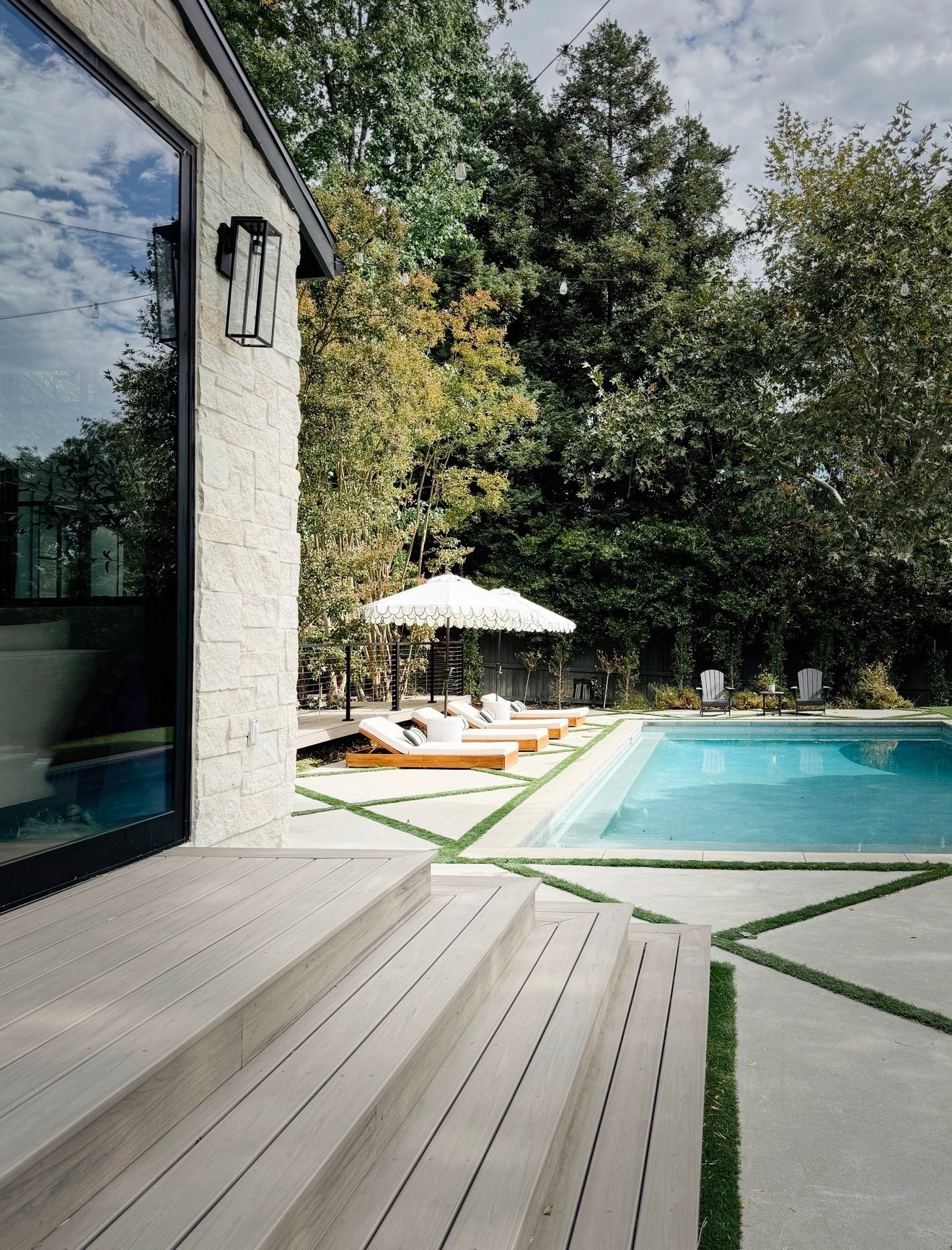 These loungers really do give off such a resort vibe in our backyard. They’ve lasted three seasons and look exactly like the first day we set them up. Love the texture the scalloped umbrellas give to the space too! It’s all about the details! #ad #Wayfair #wayfairpartner @Wayfair 

#LTKSaleAlert #LTKHome