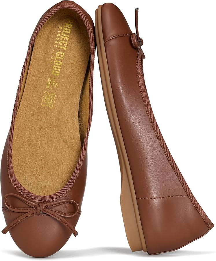 Project Cloud Memory Foam Ballet Flats Shoes for Women Footwear and Lightweight Casual Flats for ... | Amazon (CA)