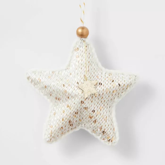 Knit Sequin Star Christmas Tree Ornament - Wondershop&#8482; | Target