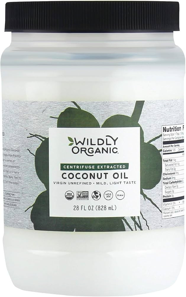 Wildly Organic Centrifuge Extracted Organic Coconut Oil - Organic Virgin Coconut Oil Centrifuge - Coconut Oil For Cooking - Coconut Oil Organic - Refined Coconut Oil - Pure Coconut Oil - 28 FL OZ | Amazon (US)
