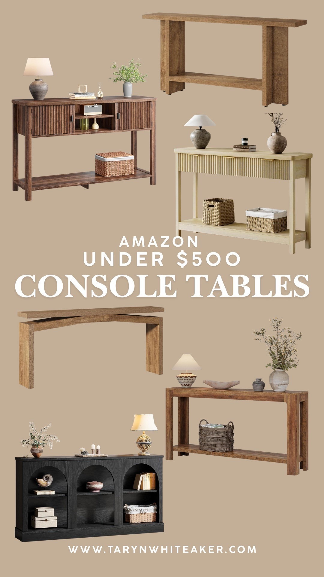 Amazon console tables under $500 that look way more expensive than they are. Perfect for entryways, hallways, behind the sofa, or dining rooms when you want extra storage and style without the splurge. Clean lines, warm wood tones, and timeless designs that work in modern, neutral, and traditional homes.

Amazon home, console table, entryway table, hallway table, living room furniture, neutral home decor, affordable furniture, modern farmhouse decor, home organization, under $500 furniture

#LTKHome #LTKSaleAlert #LTKSeasonal