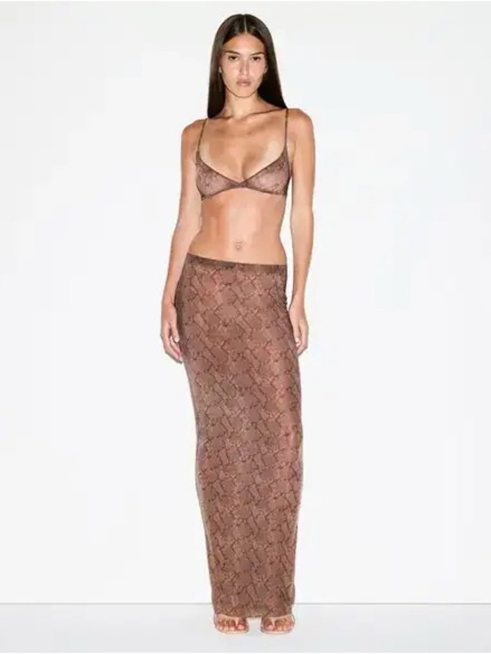 SKIMS Milky Sheer Long Skirt XS | Poshmark
